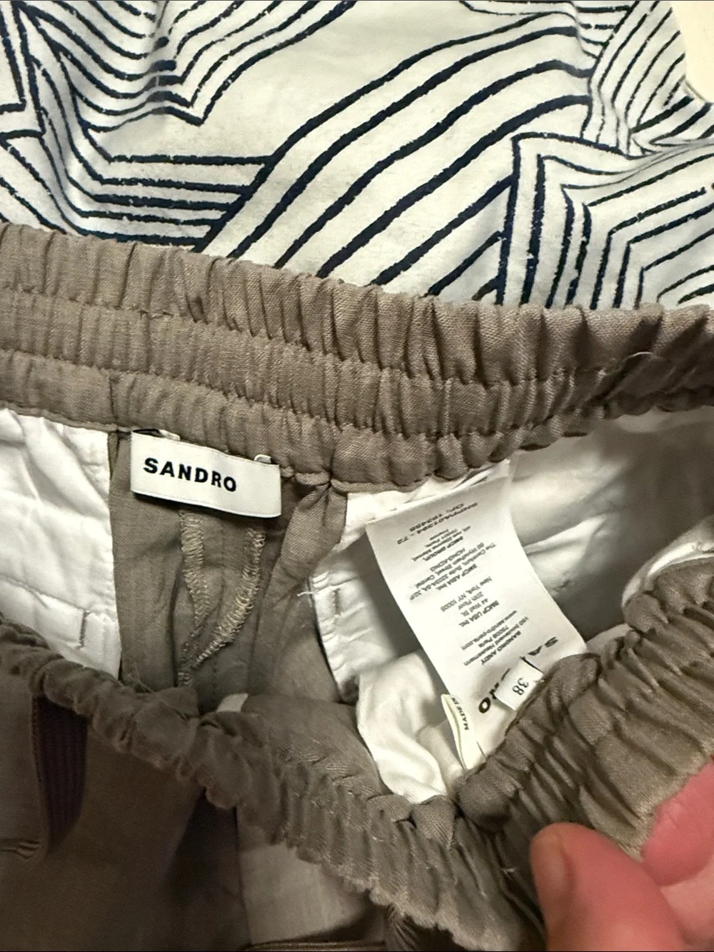 Sandro Linen pants strait fit